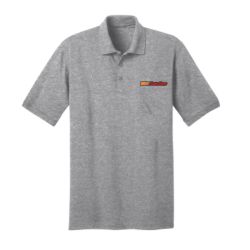 Men Jersey Knit Gray Polo