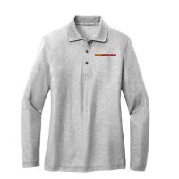 L/S Ladies Gray Pique